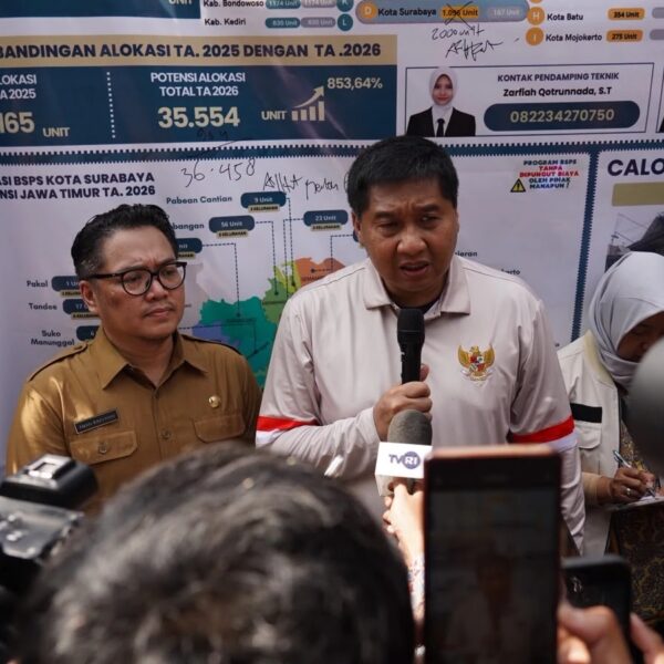 Kuota BSPS Surabaya Naik Jadi 2.000 Unit, Menteri PKP Permudah Akses MBR