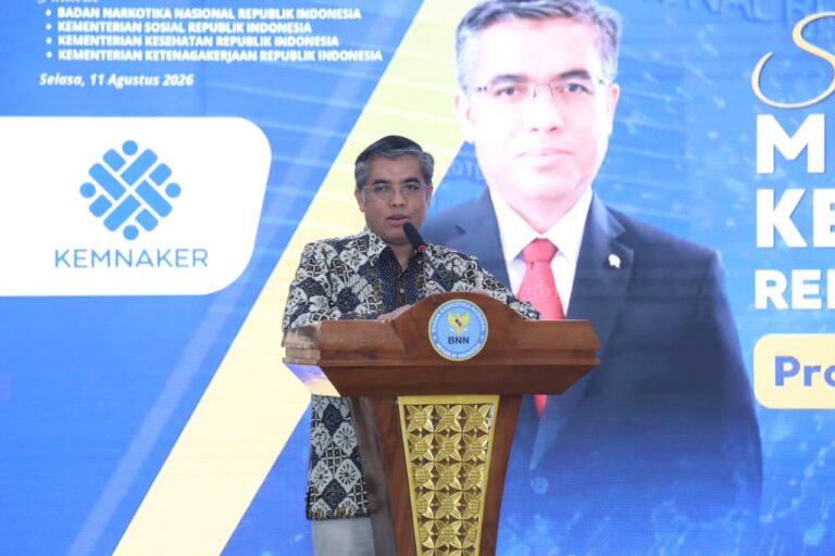Kemnaker Buka Akses Pelatihan dan Kerja bagi Penyintas Penyalahgunaan Narkoba
