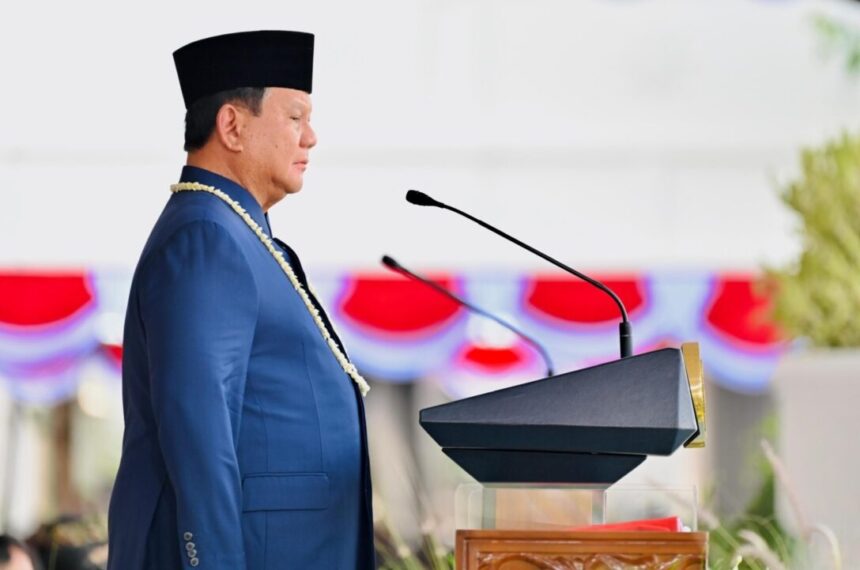 HUT ke-81 RI, Prabowo Pimpin Doa bagi Warga Terdampak Bencana