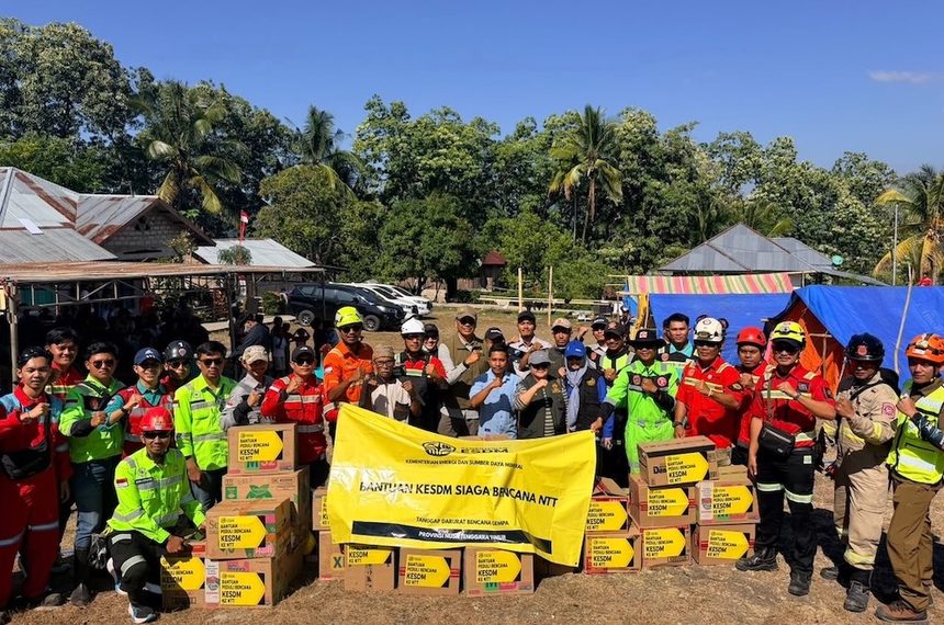 ESDM Salurkan Bantuan Dasar untuk “Warga Terdampak Gempa NTT”