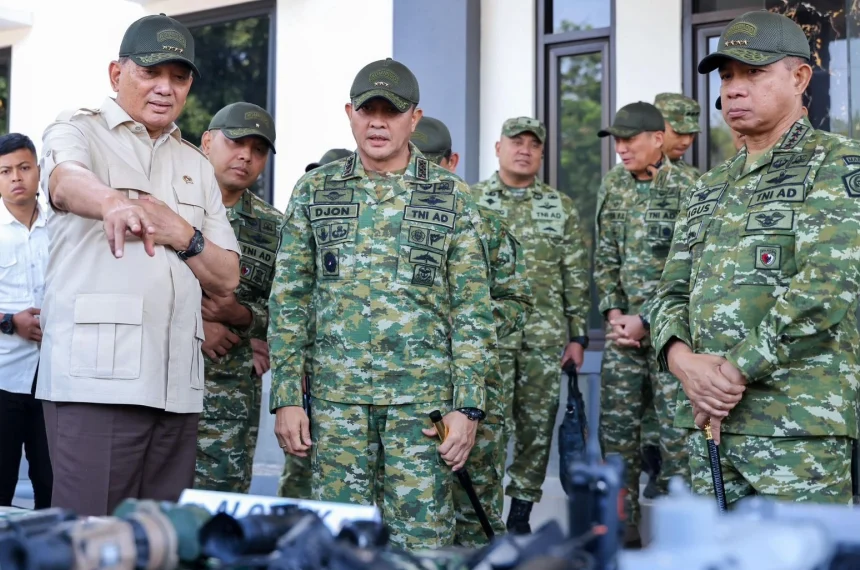 Complex Warfare Course di Batujajar, Menhan Sjafrie Tinjau Kesiapan Prajurit TNI