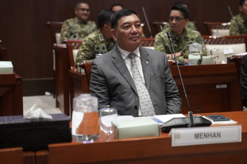 Menhan Hadiri Raker Komisi I DPR Bahas Anggaran Kemhan-TNI