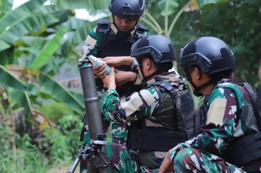 Latgabma SGS 2026 Marfor Lampung, Dentuman Mortir Warnai Latihan