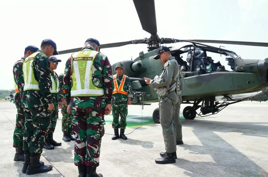 JTAC Pasgat dan AH-64 Apache Uji Integrasi Tempur di SGS 2026