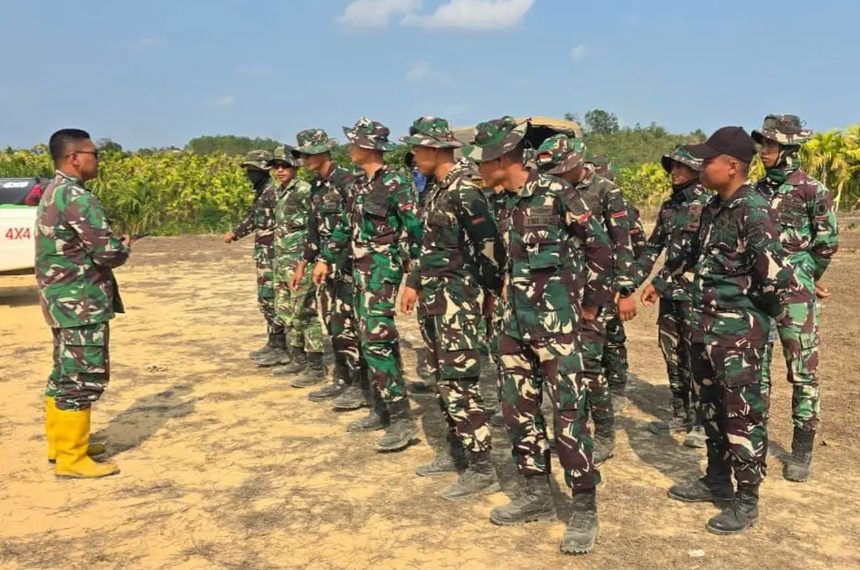 TNI Perkuat Penanganan Karhutla IKN Lewat Darat dan Udara