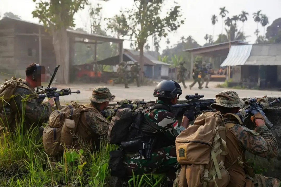 SOF TNI dan Negara Sahabat Gelar Strike and Raid Operation