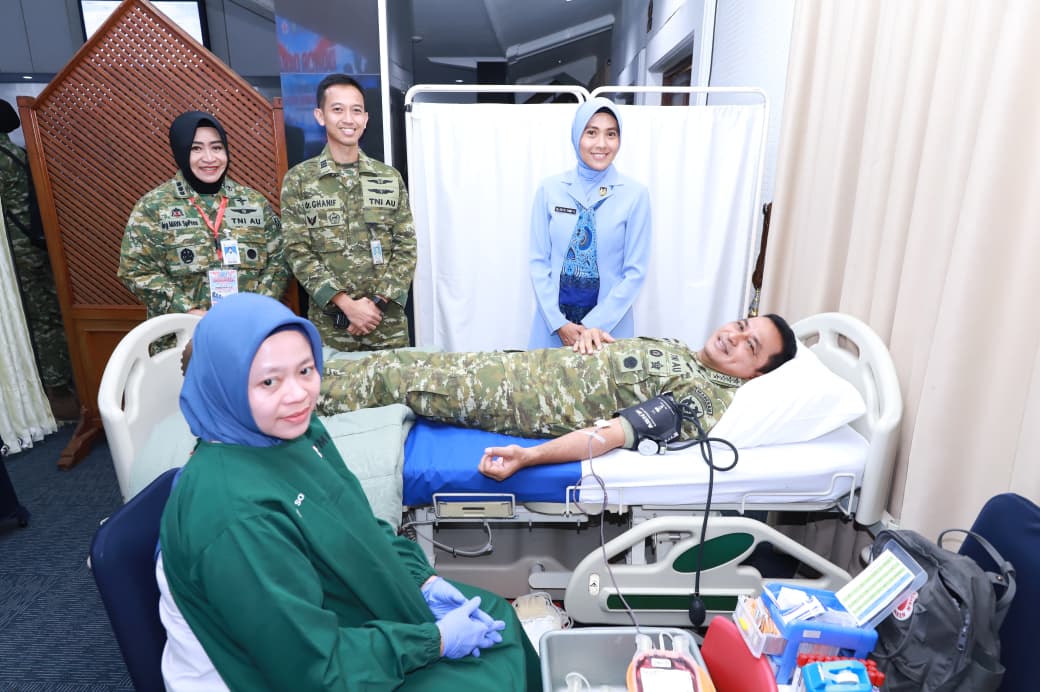 Donor Darah, TNI AU Wujudkan Kepedulian Sosial dan Kumpulkan “227 Kantong”