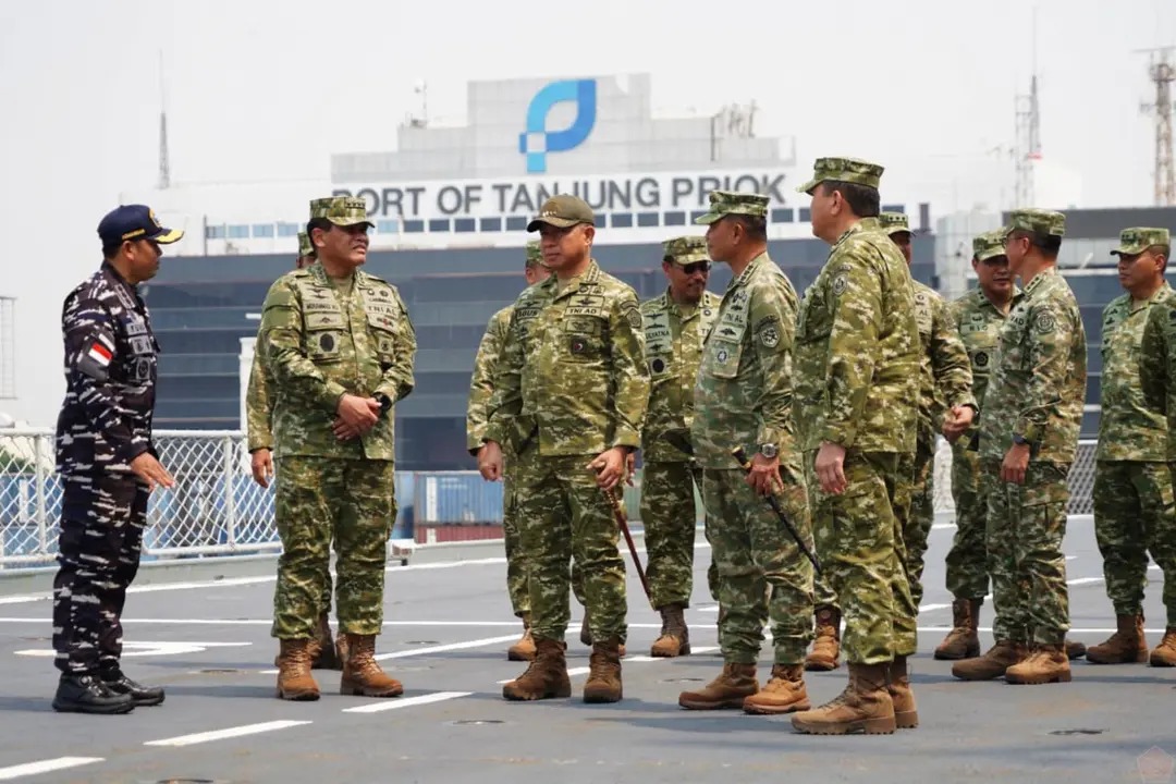 Panglima TNI Tinjau ITS Giuseppe Garibaldi, Kapal Hibah Italia untuk Indonesia