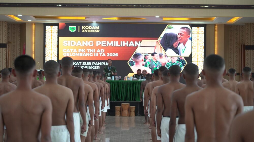 TNI AD Seleksi 403 Calon Tamtama, Sidang Sub Panpus Digelar di Kodam XVIII/Kasuari