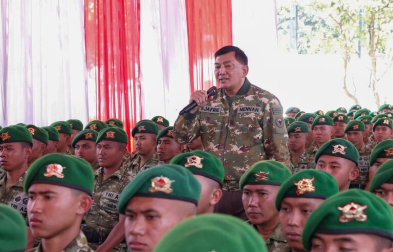 Menhan Tinjau Yonif TP 333/Macan Cisanti, “Tekankan Kesiapan dan Pengabdian”