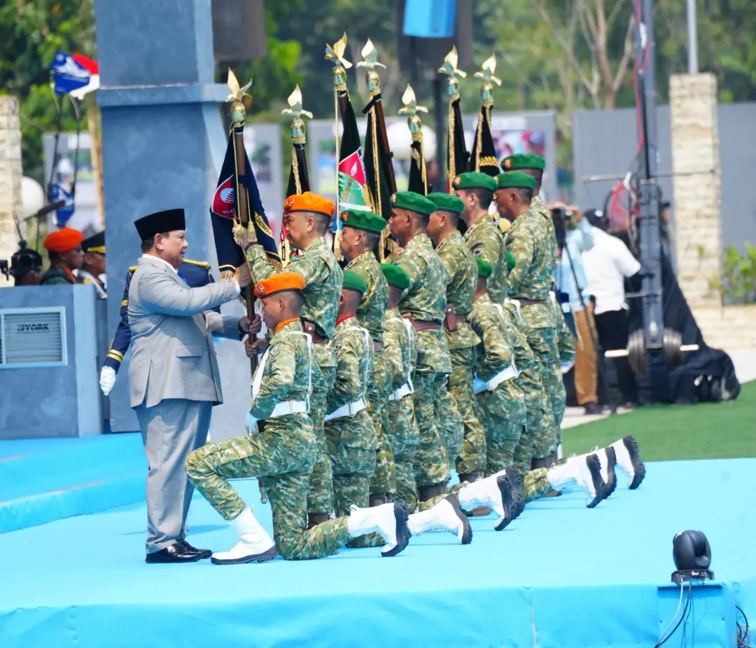 Presiden Prabowo Resmikan 204 Satuan Baru TNI Tiga Matra