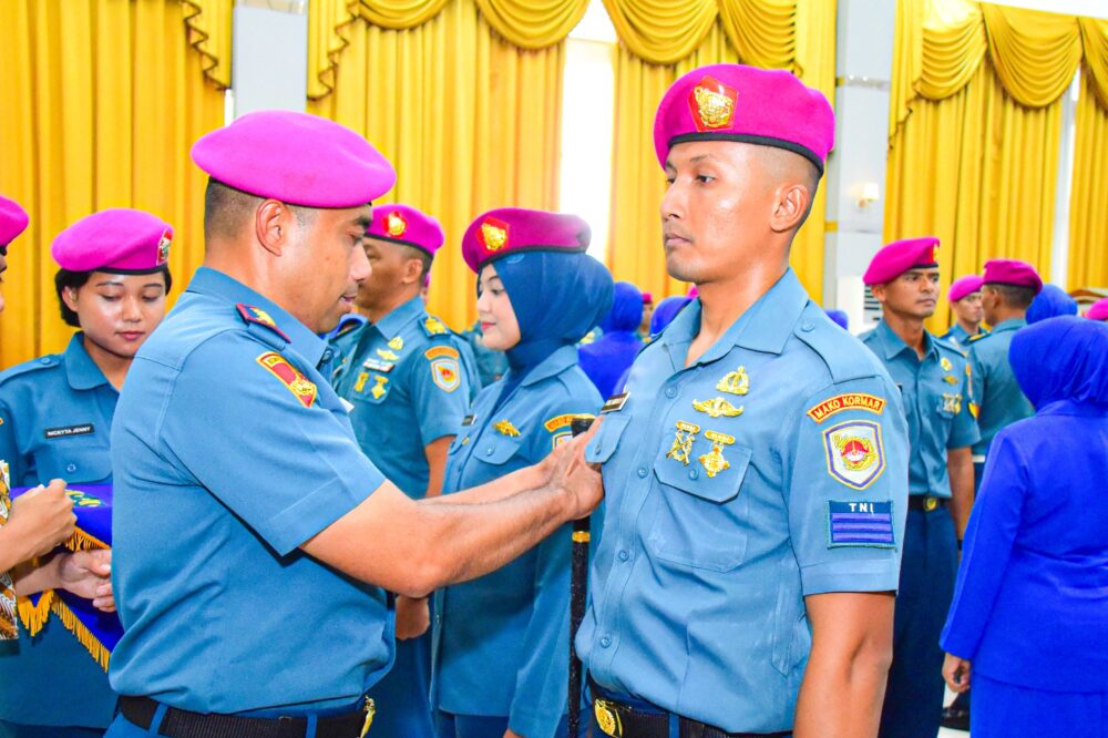 86 Prajurit dan PNS Mako Kormar Naik Pangkat, Dandenma Tekankan Dedikasi dan Loyalitas