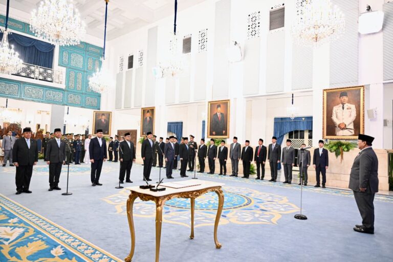 KASAU Tonny Harjono Hadiri Pelantikan Pejabat Strategis di Istana Negara