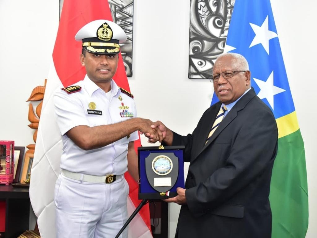Satgas Port Visit 2026 Temui PM dan Menlu Kepulauan Solomon di Honiara
